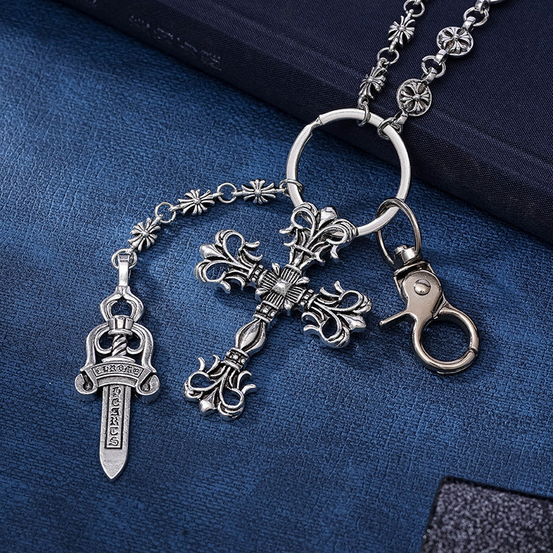 Cross bag chain accessory double-layer chain