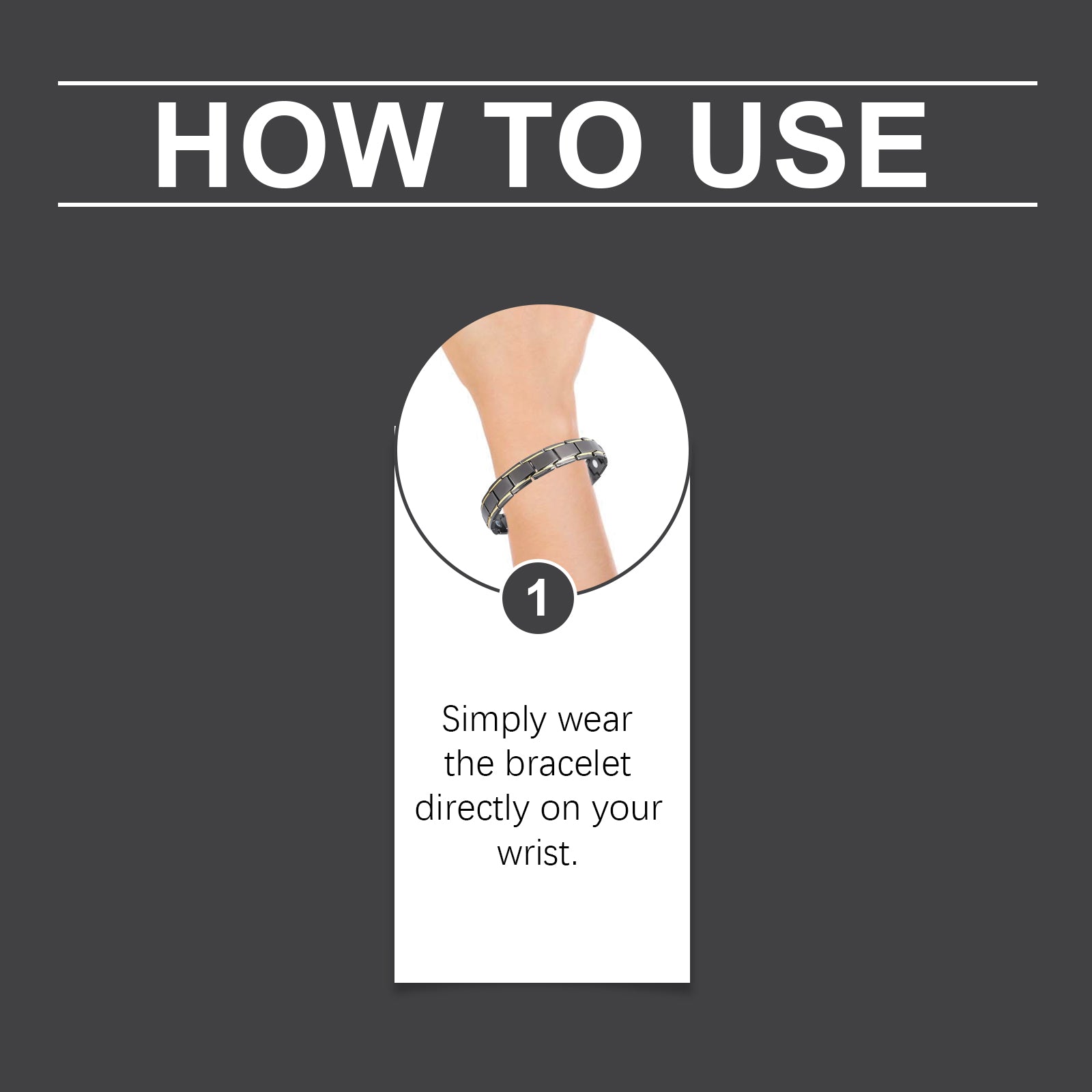 Houkea Men's Care Bracelet, Daily Portable Body Exercise Band Care Daily Body Exercise Bracelet