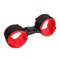 Adult Supplies Red Plush Binding And Flirting Women's Nylon Short Hair Sexy Ankle Cuffs Couple Toy Binding