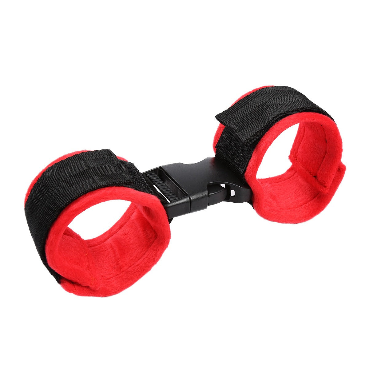 Adult Supplies Red Plush Binding And Flirting Women's Nylon Short Hair Sexy Ankle Cuffs Couple Toy Binding