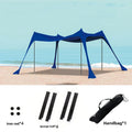 Family beach tent, large pop-up parasol, beach shelter, sun shade. Stable poles with portable carry bag. Outdoor shade.
