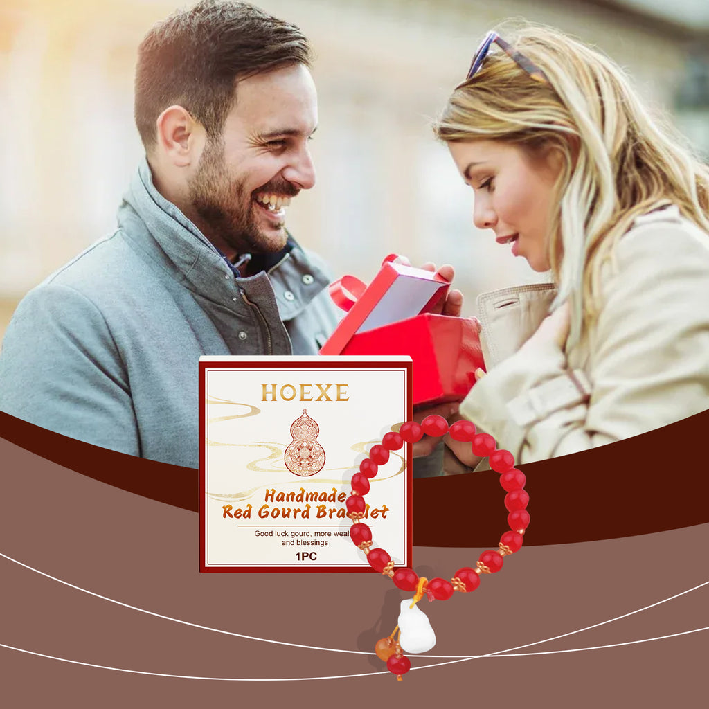 Handmade Red Gourd Bracelet Fashion Elegant Durable Niche Design Dating Red Bracelet