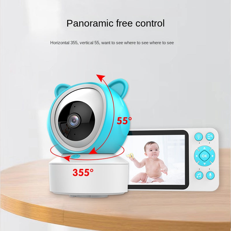 Baby Monitor with Doodle Smartphone Dual Use 5-inch Temperature Detection for Kids and Babies