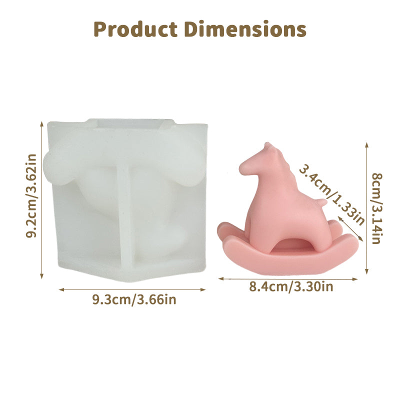 4-in-1 Unicorn Silicone Molds: Perfect for DIY Craft, Scented Candles, Soap Making & Cake Decorating