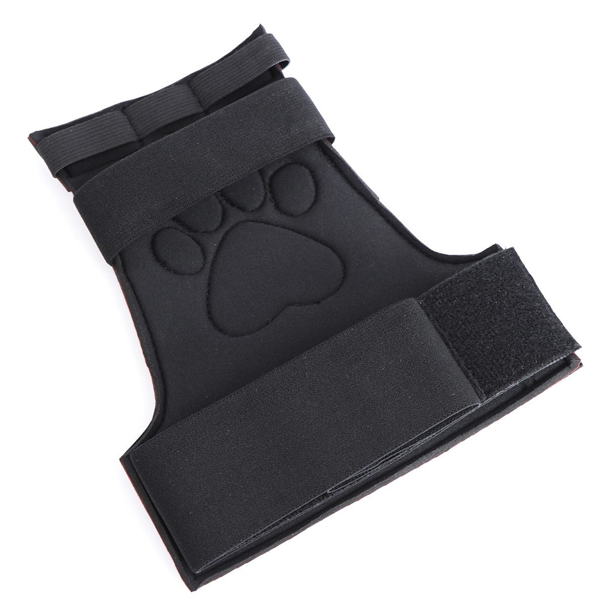 Adult Supplies Wrist Cuffs Men's Bar Props Tie Hands Love Bear Paw Cover Black PU Leather