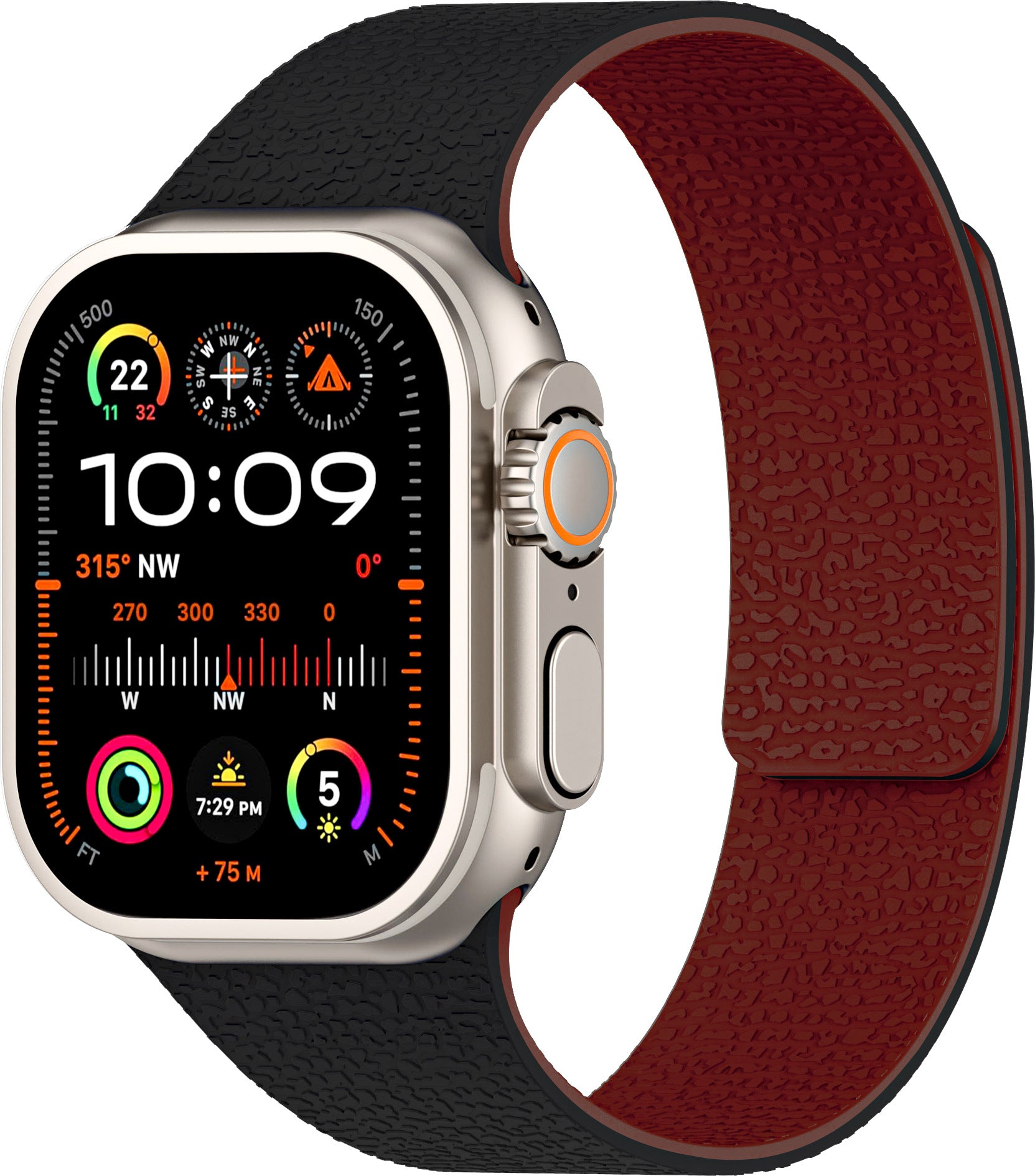 Apple iWatch, Huawei Watch 5, Samsung GT5 Silicone Watch Band with Soft Magnetic Adsorption and Lychee Pattern