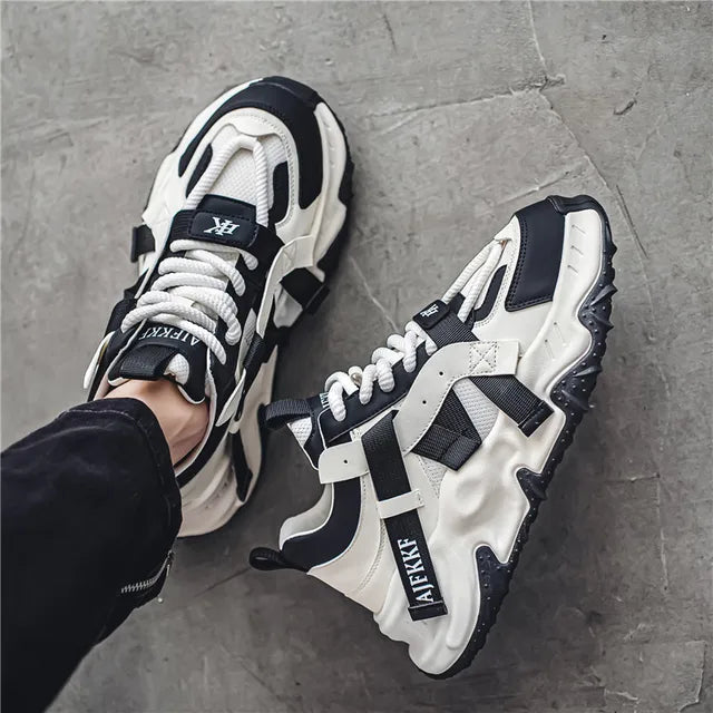 Anti slip casual sports thick soled height increasing street shoes